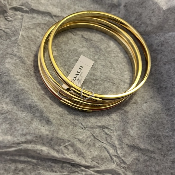 Coach Enamel Bangle Set - Picture 5 of 6